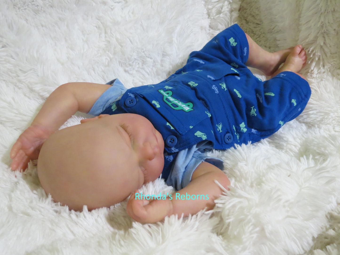 Landon Sleeping - Custom Reborn Baby