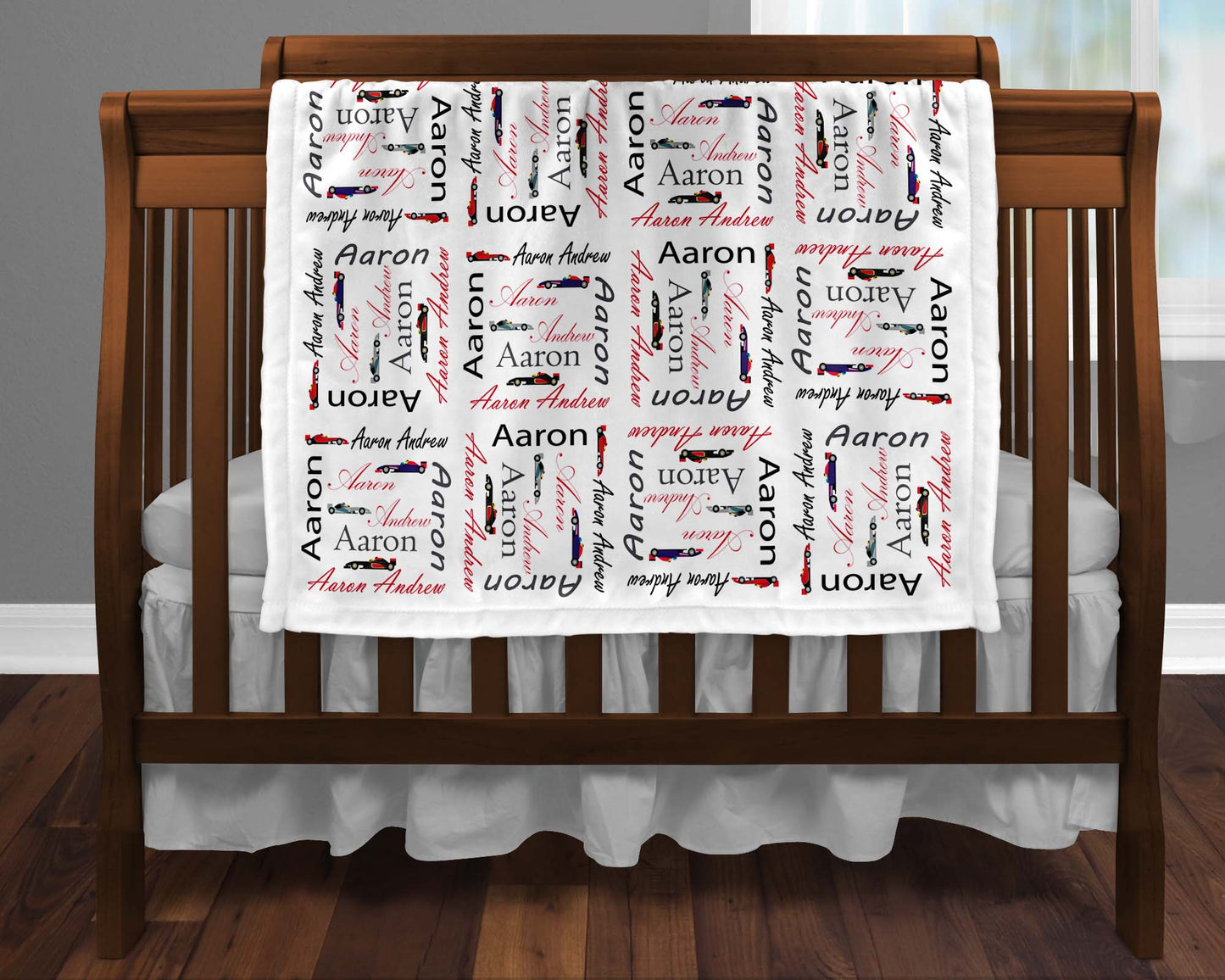 Race Car Baby Blanket