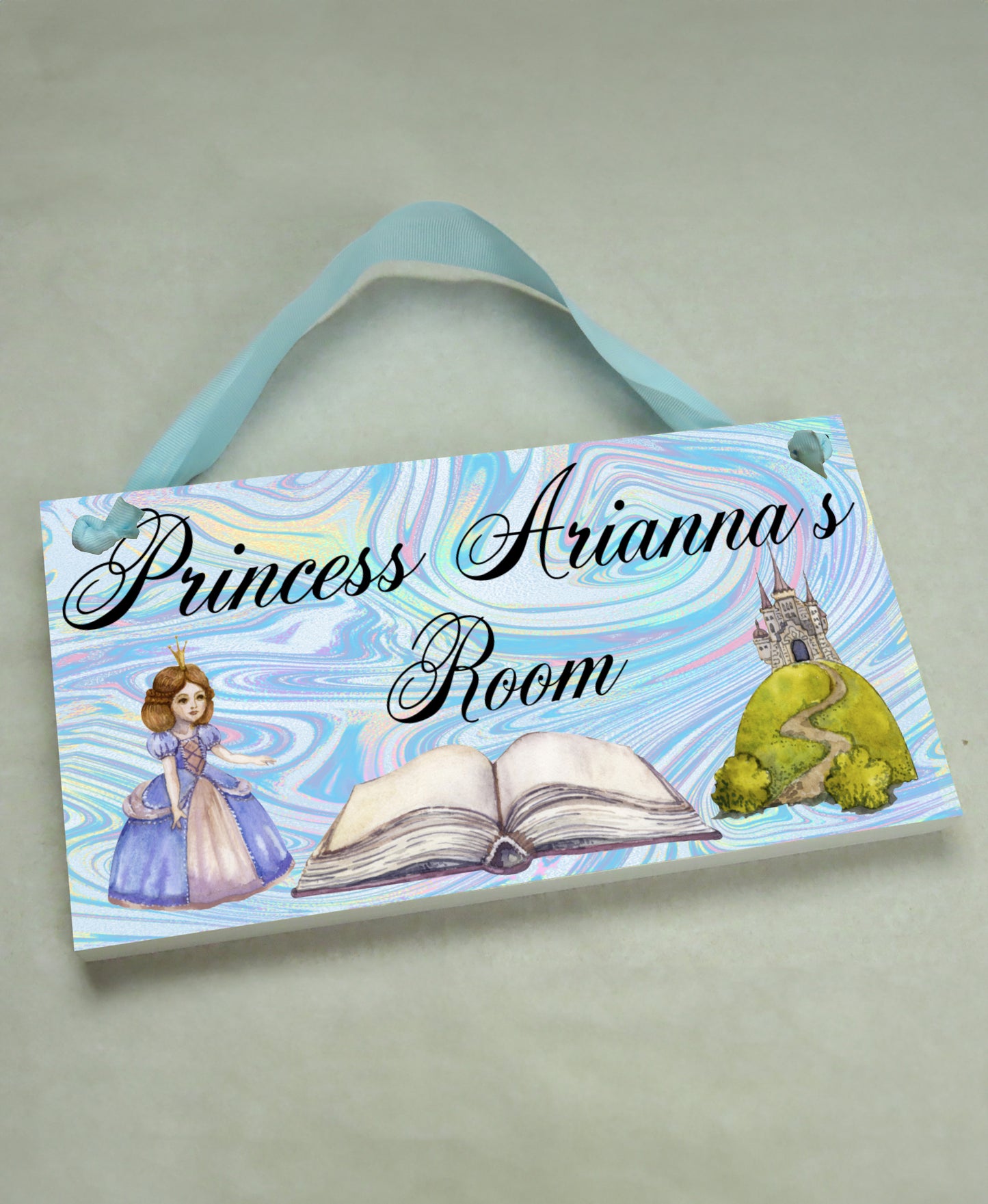 Blue Princess Door Sign