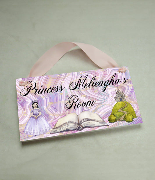 Purple Princess 2 Door Sign