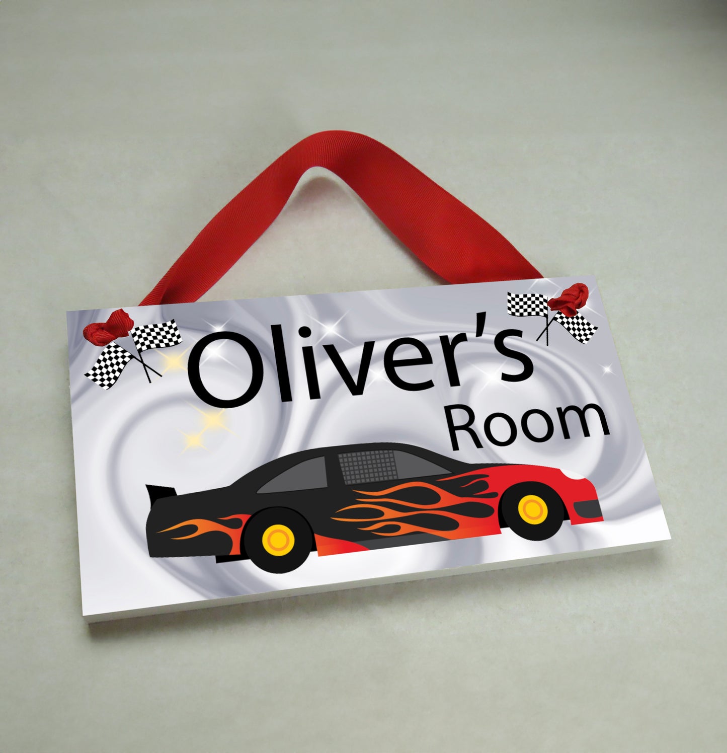 Race Car 1 Door Sign